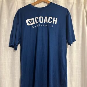 Blue BYU Coach Basketball Men's Shirt